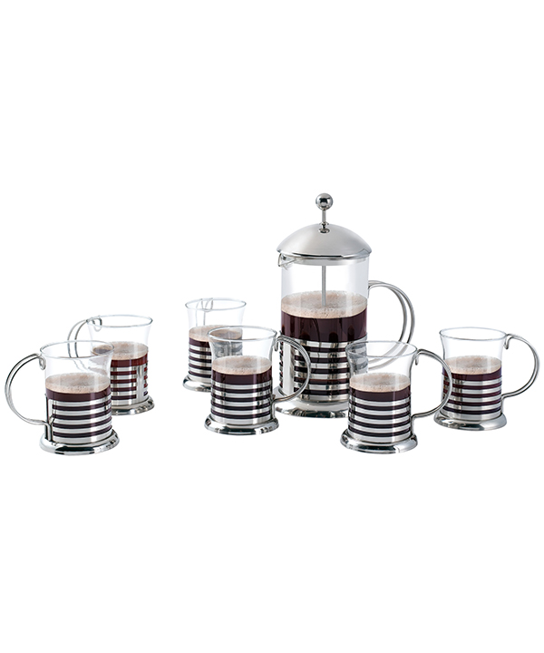 800ml french press 4pcs 200ml cups french coffee press set