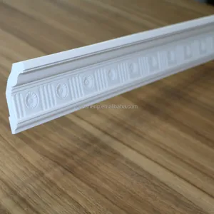 HN-8002 Cina Mebel Ringan Polyurethane Crown Molding PU Dekorasi Langit-langit Cornice Molding