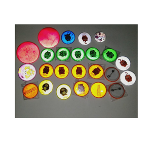 شارات دائرية بلاستيكية عاكسة للضوء مخصصة للسلامة على الطرق مطبوعة بالحرير الحريري عالي الجودة - Product Image 1