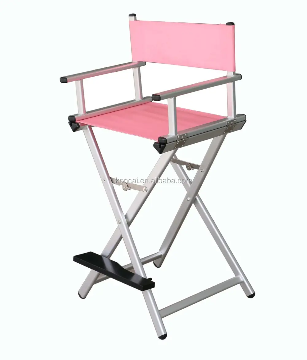 Draagbare Nylon Stof Folding Salon Meubels Kapper Stoel Schoonheid Stoel KC-CH01 Roze