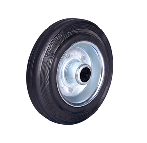 Roda resistente de borracha preta 3-12 polegadas, roda de <span class=keywords><strong>3.5</strong></span> polegadas - Product Image 1