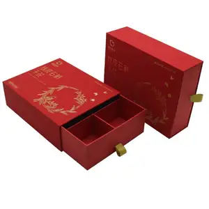 Индивидуальный Логотип, роскошная раздвижная крышка, жесткая картонная бумага, упаковка шоколада, Подарочная коробка для ящика с лентой