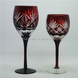 Juego de Copas de <span class=keywords><strong>Vino</strong></span> Tinto y Flautas para Champán Personalizadas, Taladradas a Mano, con Tallo Largo y Decoración, con Copa para Whisky y Brandy, Estilo Antiguo - Product Image 5