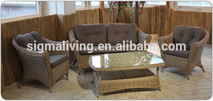 2015 antique. courbes. maison salon canapé en rotin ensemble de conversation - Product Image 1