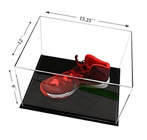 Vente en gros de boîtes à chaussures transparentes pliables personnalisées pour la collection de chaussures de <span class=keywords><strong>basket</strong></span>-ball, boîtes à chaussures en acrylique transparentes à vendre - Product Image 2