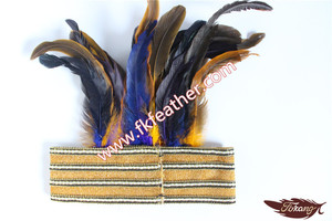 Jaune Couleur Coiffe Native American Indian Coiffe <span class=keywords><strong>Plume</strong></span> de Coq Pour Coiffe Indienne Halloween Produits - Product Image 6