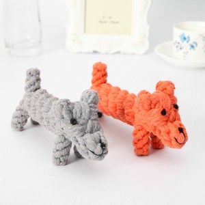 Giocattoli fatti a mano su ordinazione della corda del cane dell'animale domestico dello spazzolino da denti del cotone fatto a mano durevole sveglio all'ingrosso - Product Image 5