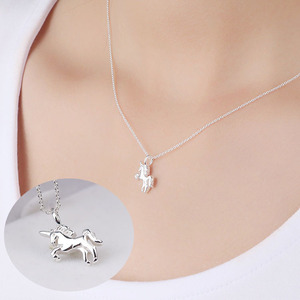 925 <span class=keywords><strong>argento</strong></span> animale bello dei monili <span class=keywords><strong>collana</strong></span> del pendente del <span class=keywords><strong>cavallo</strong></span> - Product Image 1
