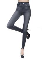 Leggings en jean skinny taille haute en coton pour femme, effet push-up, coupe ajustée, durables, doux, prix d'usine, vente chaude, pour fêtes de Noël