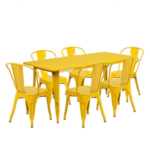 Di ferro in metallo impilabile industriale vintage a buon mercato retrò in metallo all'aperto <span class=keywords><strong>tavoli</strong></span> <span class=keywords><strong>e</strong></span> <span class=keywords><strong>sedie</strong></span> ristorante bar cafe mobili <span class=keywords><strong>per</strong></span> <span class=keywords><strong>la</strong></span> vendita - Product Image 1