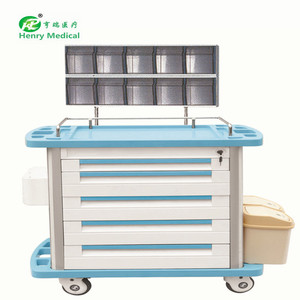 Fabrieksprijs <span class=keywords><strong>Abs</strong></span> Medicijnafgifte <span class=keywords><strong>Trolley</strong></span> Medische Anesthesiekar - Product Image 2