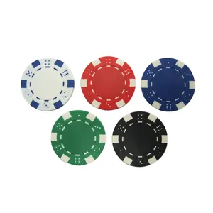 ABS/Kepingan Poker Tanah Liat, Chip Poker dengan Logo Kustom untuk Permainan Poker