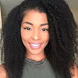 Livraison en ligne mongole 4c afro crépus bouclés perruque de cheveux humains full hd sans colle perruque frontale en dentelle livraison gratuite - Product Image 3