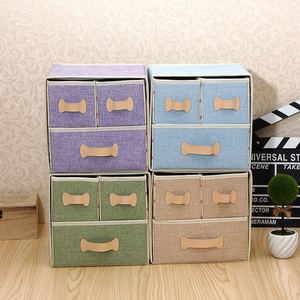 Moda hogar plegable no tejido cajas de almacenamiento decorativos non woven storage box - Product Image 5