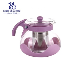 PP <strong>Plastic</strong> Handle High Borosilicate Glass <strong>Tea</strong> Pot <strong>Set</strong> with Infuser and Glass <strong>Tea</strong> Cup Water Mug Pictcher Teapot <strong>Set</strong> - Product Image 3