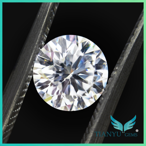 Diamante Suelto moissanite Charles 4 h SIC solitario 8mm corte brillante redondo 2 carat moissanite - Product Image 1