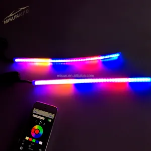 30cm 60cm switchback led blanc ambre bandes de voiture chassant RGB couleurs tube led camion underglow kit