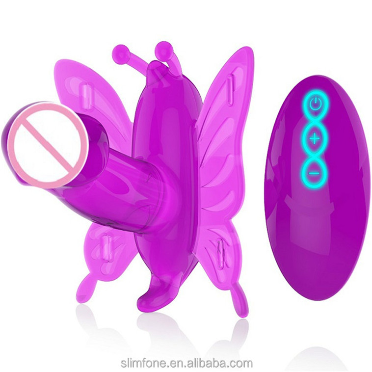Silicone + ABS Réel Peau Papillon Gode