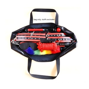 Grande Cuoio DELL'UNITÀ di elaborazione Della Chiusura Lampo Sacchetto di Immagazzinaggio Del Sacchetto per Adulti Giocattoli Del Sesso Bacchette Magiche Vibratori Bondage Moderazione E Tutti Gli Altri Accessori - Product Image 3