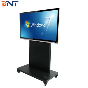 Rotating Tv Stand BNT Big Loading Capacity Supported Floor Standing 360 Degree TV Mobile Cart Suitable for 65-86" TV 900*600mm