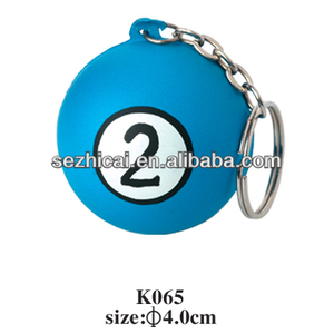 el estrés <span class=keywords><strong>de</strong></span> la pu bola con llavero personalizados estrés pelota <span class=keywords><strong>de</strong></span> <span class=keywords><strong>espuma</strong></span> <span class=keywords><strong>de</strong></span> la pu llavero llavero bola <span class=keywords><strong>de</strong></span> billar - Product Image 1