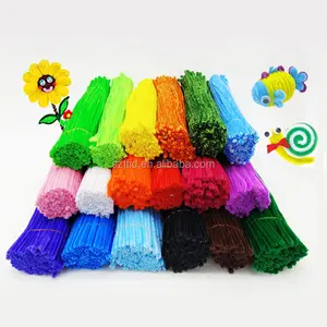 Craft chenille stem for DIY educational toy/jumbo loopy chenille stem/curly chenille stem