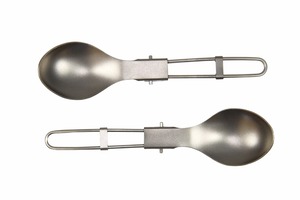 Cuchara de titanio plegable para senderismo, acampada y montañismo - Product Image 4