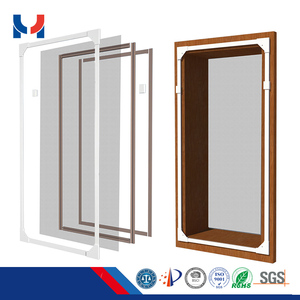 Tự Làm Từ Cửa Sổ Sợi Thủy Tinh Fly Screen Kit Trắng Từ Tính Khung PVC - Product Image 3