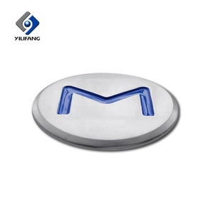 Emblema Redondo Personalizado de ABS Plateado de 2 mm de Grosor, Adhesivo con Logotipo 3D para Carrocería de Automóvil - Product Image 2