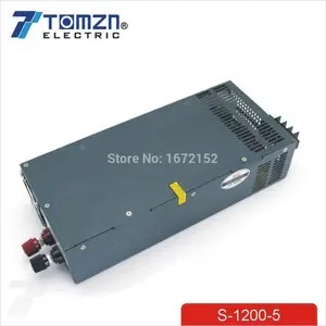 1200W 5V 135A מתכוונן 110V או 220V קלט פלט יחיד מיתוג אספקת חשמל עבור LED הרצועה אור AC כדי DC