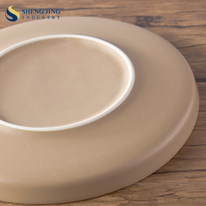<span class=keywords><strong>Piatti</strong></span> in Ceramica Ecologici <span class=keywords><strong>Usati</strong></span> per Ristoranti, Colore Marrone Chiaro, Resistenti al Calore - Product Image 5