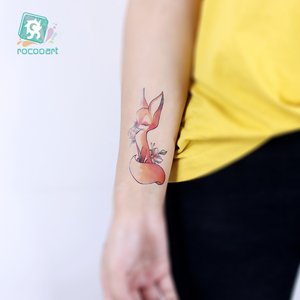 กระดาษลอกลาย<span class=keywords><strong>สัก</strong></span>รูปร่างกาย,รอยสักชั่วคราวพร้อมสติกเกอร์รอยสัก<span class=keywords><strong>ลาย</strong></span>สุนัขจิ้งจอกกระดาษถ่ายโอนน้ำ - Product Image 6