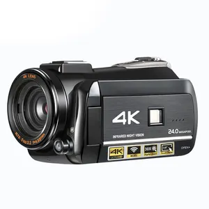 Süper 4 k dijital video kamera 24 mega piksel dijital video kamera ile 30x zoom ve 3.0 ''dokunmatik ekran