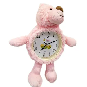 custom plush alarm clock,stuffed cartoon alarm clock ,cartoon plush alarm clock