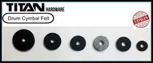อุปกรณ์เสริมเครื่องดนตรีคุณภาพสูงจากไทเทน ผลิตในไต้หวัน ชุบโครเมียม แผ่นรองกลองชุด รุ่น FELT - Product Image 1