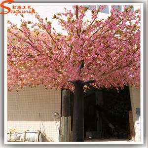 Mini arbre à fleurs de cerisier en plastique fabriqué en chine, 7 pièces, faux arbre japonais en métal, branches - Product Image 6