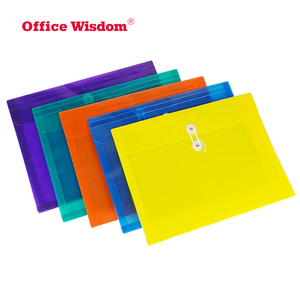 Rõ Ràng Tài Liệu Thư Mục Với Snaps Nút Nhựa PP Túi Với Logo Tùy Chỉnh PVC Dây Kéo Tập Tin Túi Phong Bì Tập Tin Thư Mục - Product Image 3