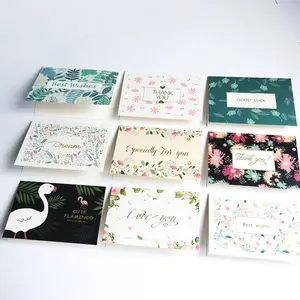 Cartas funeral em branco floral, sipathy, reconhecimento, obrigado, com envelopes