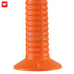 Bolardo de Tráfico de TPU, Poste Delimitador Flexible de 45/75 cm, Cinta Reflectante de Alta Intensidad, Naranja/Rojo/Negro - Product Image 4