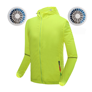 2022 Custom <strong>Summer</strong> <strong>Men</strong> Uv Soft protection Proof 5v Unisex Sun-protective Hiking Fishing Quick Dry Long Cooling <strong>Jacket</strong> With Fan - Product Image 2