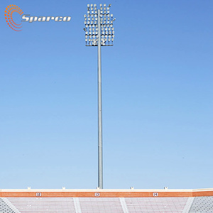Sparco personalizado estádio esporte estádio poste de luz aço inoxidável cônico mastro com a luz da lâmpada esporte pólos - Product Image 3