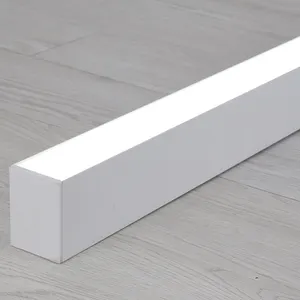 Hecho en China Popular Comercial de aluminio lineal de tubo de luz Led Oficina Rectangular lámpara de techo