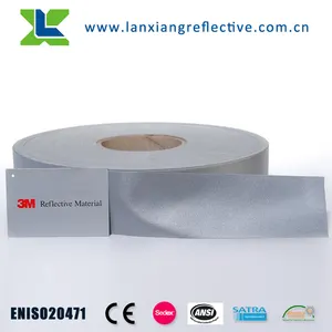 Reflective Tape Fabric Class 2 High Reflective T/C Fabric Vest Tape Clothes Tape EN471-2 ANSI107 Reflective Tape For Clothing