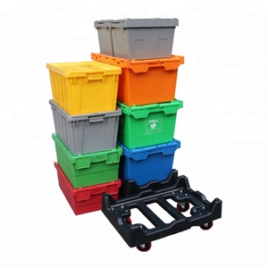 High Quality Industrial Plastic <strong>Storage</strong> <strong>Crate</strong> Plastic Moving Box <strong>with</strong> Lid <strong>Crate</strong> Tote Bin Plastic Moving <strong>Crate</strong>