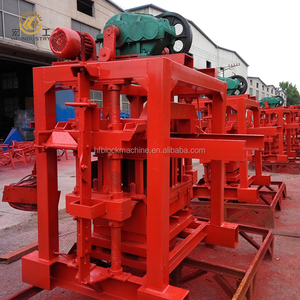 Bloque sólido máquina pavimentadora QT4-40 manual cenizas volantes de ladrillo que hace la máquina - Product Image 3
