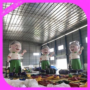定制广告充气奶奶，老妇人卡通/充气人物卡通 - Product Image 4
