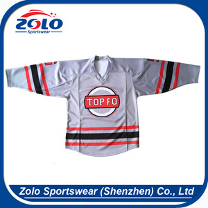 2017 New design best quality sublimation print funny hockey jerseys - Product Image 2
