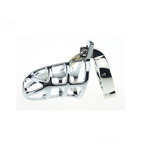Mannelijke Kuisheid Kooi Rvs Kuisheidskooi Voor Man Metalen <span class=keywords><strong>Penis</strong></span> Lock - Product Image 5