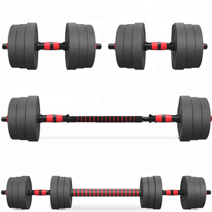 Offre Spéciale <span class=keywords><strong>poids</strong></span> <span class=keywords><strong>De</strong></span> Levage haute qualité ciment 10kg/20kg réglable gym haltère mancuernas ensemble - Product Image 5
