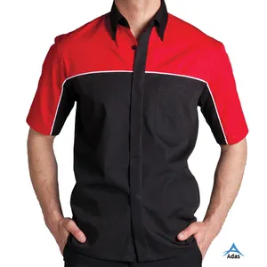 Slim Fit Pit-Crew Shirts For Men,Racing Pit Crew Shirts motorcycle & auto racing wear